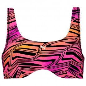 дамски,бански,костюми,puma,printed,scoop,bikini,top,pink
