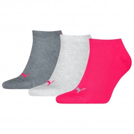чорапи,мъжки,чорапи,puma,sneaker,plain,socks,3,pairs,middle,grey,melange,pink,(grey,pink)