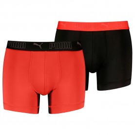 боксерки,мъжко,бельо,puma,sport,microfibers,boxers,2,units,red,black,(red,fire,black)