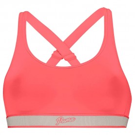 дамски,бански,костюми,puma,sporty,padded,bikini,top,coral,(red,pink)