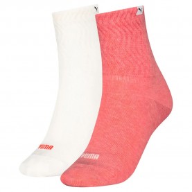 чорапи,дамски,чорапи,puma,zig,zag,short,socks,2,pairs,pristine,pink,fruit,(white,pink)