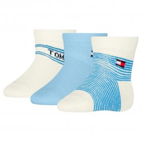 бебешки,чорапи,детски,чорапи,tommy,hilfiger,baby,giftbox,stripe,socks,3,pairs,white,blue,(light,blue)