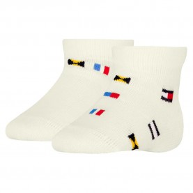 бебешки,чорапи,детски,чорапи,tommy,hilfiger,baby,nautical,flag,socks,2,pairs,off,white,(white)