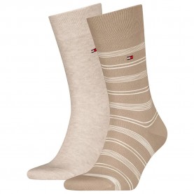 чорапи,мъжки,чорапи,tommy,hilfiger,fancy,breton,socks,2,pairs,beige,(sand)