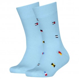чорапи,детски,чорапи,tommy,hilfiger,nautical,flag,socks,2,pairs,light,blue,(blue)