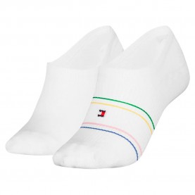 чорапи,дамски,чорапи,tommy,hilfiger,rib,shine,no,show,socks,white,(white)