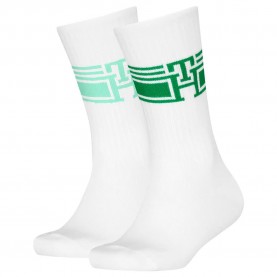 чорапи,детски,чорапи,tommy,hilfiger,sport,monogram,crew,socks,2,pairs,white,(faded,green)