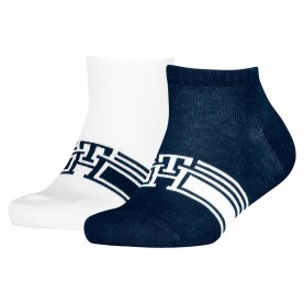 чорапи,детски,чорапи,tommy,hilfiger,sport,monogram,sneaker,socks,2,pairs,navy,(white,blue)