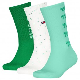 чорапи,детски,чорапи,tommy,hilfiger,sport,multicolor,crew,socks,3,pairs,faded,green,(green,white)