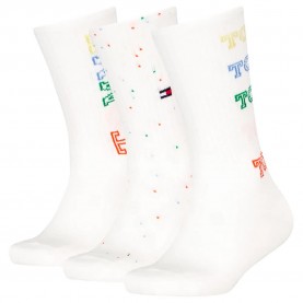 чорапи,детски,чорапи,tommy,hilfiger,sport,multicolor,crew,socks,3,pairs,white,(white)