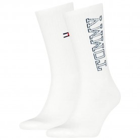 чорапи,мъжки,чорапи,tommy,hilfiger,uni,crew,socks,2,pairs,white,(navy)