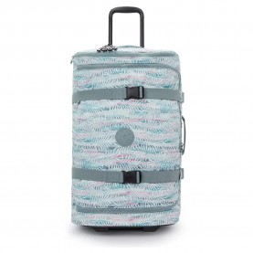 куфари,kipling,aviana,m,75l,trolley,bag,palmtree,leaves,(blue)