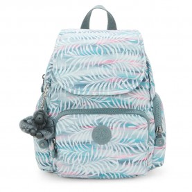 раница,раници,kipling,city,zip,mini,9l,backpack,palmtree,leaves,(blue)