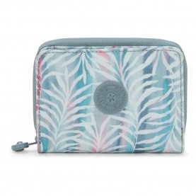портфейли,и,портмонета,kipling,money,love,wallet,palmtree,leaves,(blue)