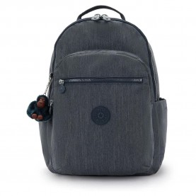 раница,раници,kipling,seoul,college,extra,backpack,marine,navy,(grey)