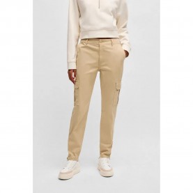 панталони,дамски,панталони,hugo,blue,hasuny,1d,01,cargo,pants,beige
