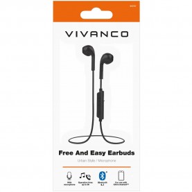 слушалки,слушалки,vivanco,free&easy,wireless,earphones,black,(black)