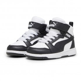 маратонки,детски,маратонки,puma,rebound,v6,mid,ac+,trainers,white,(puma,white,puma,black,shadow,grey)