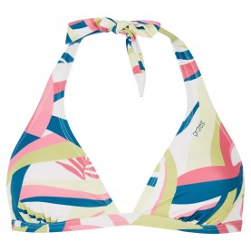 дамски,бански,костюми,protest,janeiri,halter,bikini,top,guava,pink,(white)