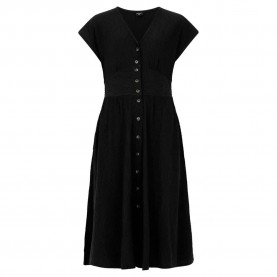 рокля,дамски,поли,и,рокли,protest,nieve,short,sleeve,midi,dress,black