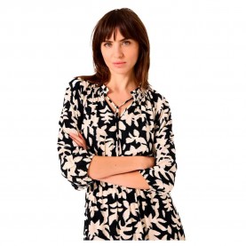 рокля,дамски,поли,и,рокли,garcia,b50080,3,4,sleeve,midi,dress,black