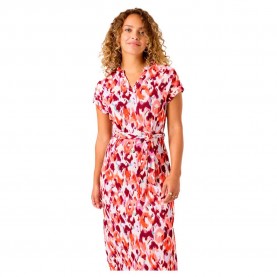 рокля,дамски,поли,и,рокли,garcia,c50284,short,sleeve,midi,dress,multicolor