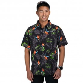 риза,с,къс,ръкав,мъжки,ризи,zoot,ltd,party,short,sleeve,shirt,tropical,magic,(black)