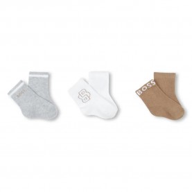 чорапи,детски,чорапи,boss,j51742,socks,3,pairs,white,(multicolor)