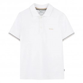 детски,блузи,с,яка,boss,j52015,short,sleeve,polo,white