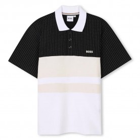 детски,блузи,с,яка,boss,j52020,short,sleeve,polo,black