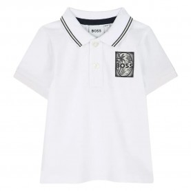 детски,блузи,с,яка,boss,j52102,short,sleeve,polo,white