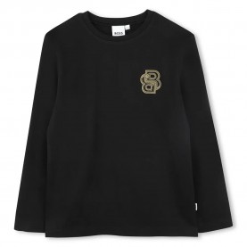 тениска,детски,тениски,boss,j52199,long,sleeve,t,shirt,black