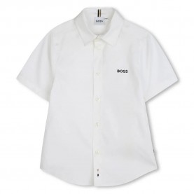 риза,с,къс,ръкав,детски,ризи,boss,j52273,short,sleeve,shirt,white