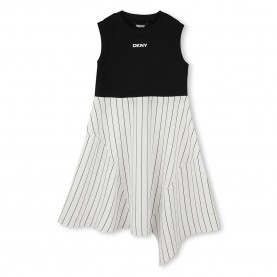 рокля,детски,поли,и,рокли,dkny,d62331,dress,white,black