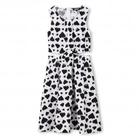 рокля,детски,поли,и,рокли,dkny,d62328,dress,white,black,(white)