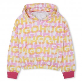 суичър,детски,блузи,hugo,g00396,hoodie,shocking,rose,(white)