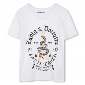 тениска,детски,тениски,zadig,&,voltaire,x60380,short,sleeve,t,shirt,white