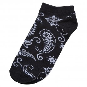 чорапи,мъжки,чорапи,urban,classics,bandana,pattern,no,show,socks,5,pairs,black,(black)