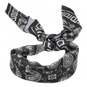 Urban classics Big Pattern Bandana - Black (Black Aop) други,аксесоари,urban,classics,big,pattern,bandana,black,(black,aop)