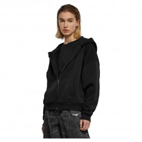блуза,дамски,блузи,urban,classics,boxy,full,zip,sweatshirt,black