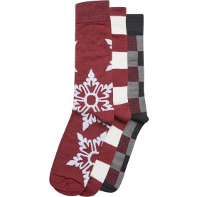 чорапи,мъжки,чорапи,urban,classics,christmas,snowflakes,socks,3,units,red,(burgundy)