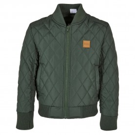 Яке Urban classics Diamond Quilt Nylon bomber jacket - Green (Olive) яке,мъжки,якета,дамски,якета,и,палта,urban,classics,diamond,quilt,nylon,bomber,jacket,green,(olive)