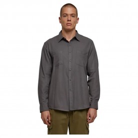 риза,с,дълъг,ръкав,мъжки,ризи,urban,classics,flanell,long,sleeve,shirt,grey,(dark,shadow)