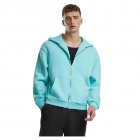 Блуза Urban classics Fluffy full zip sweatshirt - Blue (Beryl Blue) блуза,мъжки,пуловери,urban,classics,fluffy,full,zip,sweatshirt,blue,(beryl,blue)