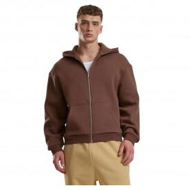 Блуза Urban classics TB7284 full zip sweatshirt - Brown (Chocolate Brown) блуза,мъжки,пуловери,urban,classics,tb7284,full,zip,sweatshirt,brown,(chocolate,brown)