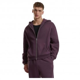 Блуза Urban classics Fluffy full zip sweatshirt - Plum Purple блуза,мъжки,пуловери,urban,classics,fluffy,full,zip,sweatshirt,plum,purple