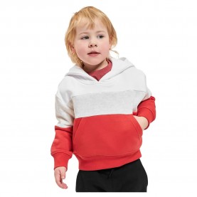 суичър,детски,блузи,urban,classics,oversized,3,tone,hoodie,white,light,grey,hugered,(red,white)