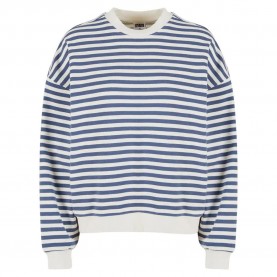 блуза,дамски,блузи,urban,classics,oversized,striped,sweatshirt,blue,(white,sand,vintage,blue)