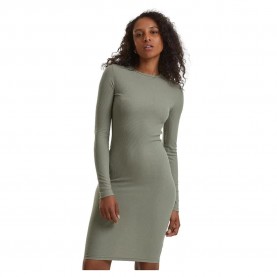 рокля,дамски,поли,и,рокли,urban,classics,rib,long,sleeve,long,dress,green,(paleo,olive)