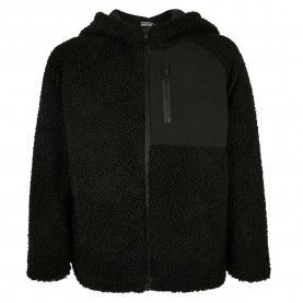 Яке Urban classics Sherpa jacket - Black (Black) яке,мъжки,якета,дамски,якета,и,палта,urban,classics,sherpa,jacket,black,(black)